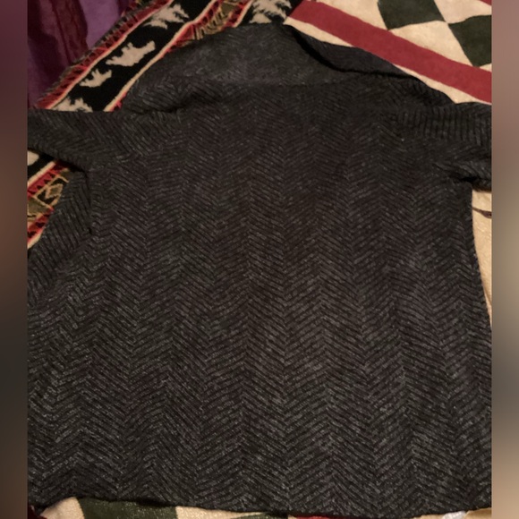 🎆 ELLEN TRACY CARDIGAN GRAY & BLACK HERRINGBONE SWEATER NWT Sz 3X - Picture 10 of 16